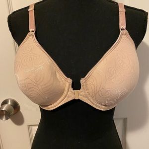 BALI bra, underwire, nude, open front. 36C